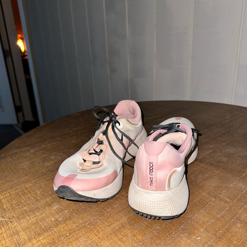 Nike React Blush and Cream Running Shoes